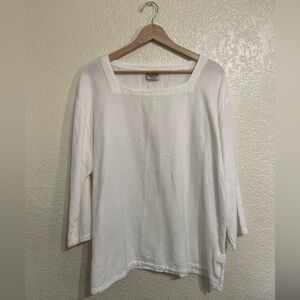 Cottonseed Wear Gauze Cotton Blouse, Size L
